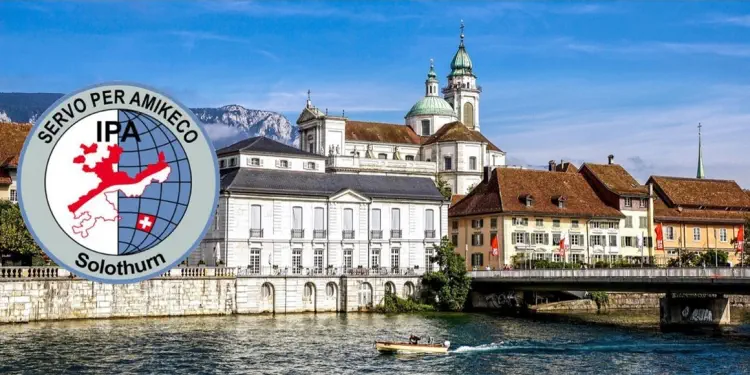 Stadt Solothurn mit Logo der IPA Region Solothurn